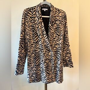 GOOD AMERICAN | Animal Print Oversized Jacket